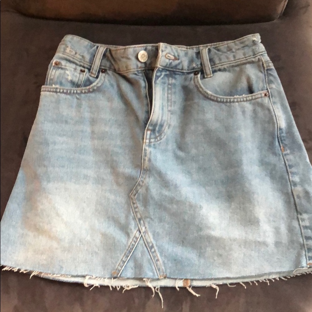 Urban Outfitters Jean Skirt Light Wash